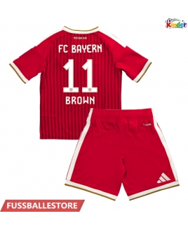 Günstige Bayern Munich Nathaniel Brown #11 Heimtrikotsatz Kinder 2026-27 Kurzarm (+ Kurze Hosen)